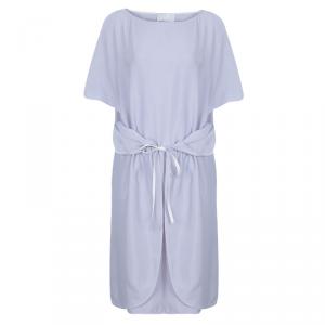 Pre Owned Chloe Grey Silk Butterfly Sleeve Dress M