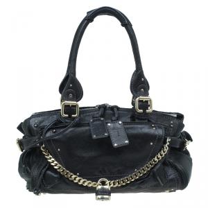 Pre Owned Chloe Black Leather Paddington Capsule Satchel