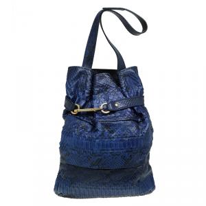 Chloe Blue Python Joan Bucket bag