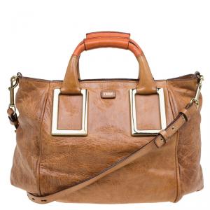 Pre Owned Chloe Brown Leather Ethel Satchel