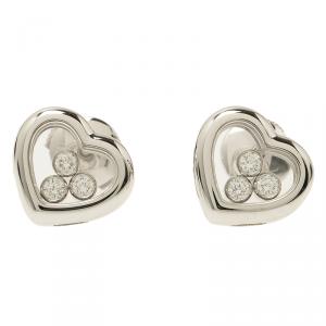 Chopard Happy Curves White Gold and Diamonds Earrings