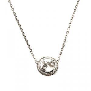 Chopard Happy Curves Diamond 18k White Gold Necklace