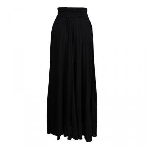Class by Roberto Cavalli Black Knit Pleated Maxi Skirt S