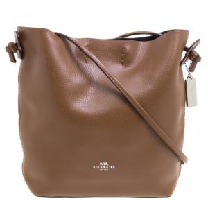 Coach Brown Leather Derby Crossbody Bag