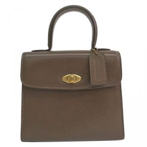 Coach Brown Leather Top handle satchel 
