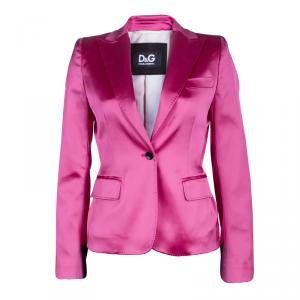 D&G Pink Satin Blazer M