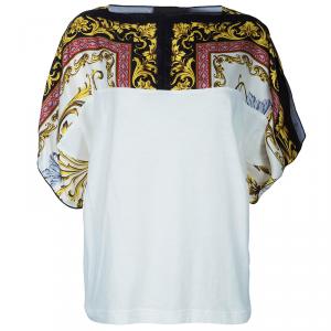 D&G Scarf Print Silk Top L