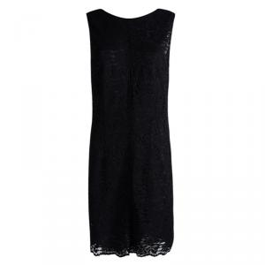 D&G Black Lace Scoop Back Detail Sleeveless  Dress L