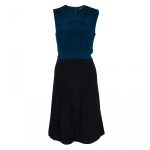 Derek Lam Teal Colorblock Silk Dress M