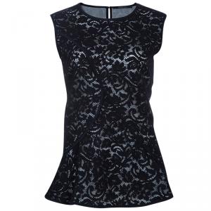 Derek Lam Black Lace Top L