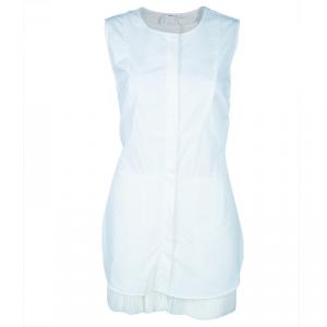 Derek Lam White Sleeveless Cotton Shirt L