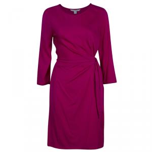 Pre Owned Diane Von Furstenberg Pink Zoe Dress M