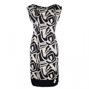 Pre Owned Diane von Furstenberg Abstract Print Samuella Dress L