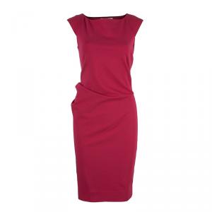 Pre Owned Diane Von Furstenberg Pink Gabi Knit Dress S