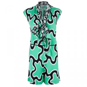 Diane Von Furstenberg Zebina Printed Playsuit M