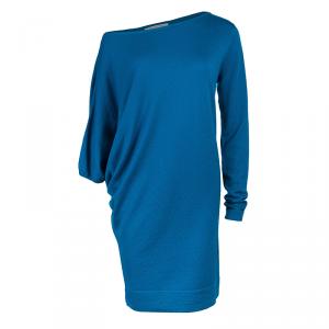 Pre Owned Diane von Furstenberg Teal Mulan Knit Dress M