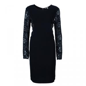 Diane Von Furstenberg Black Lace India Dress L