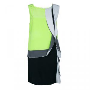 Pre Owned Diane von Furstenberg Multicolor Shizuka Silk Sleeveless Dress L