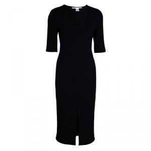 Pre Owned Diane von Furstenberg Black Phyllis Dress L