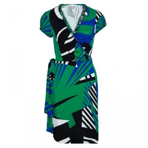 Pre Owned Diane von Furstenberg Multicolor Aurelia Dress S