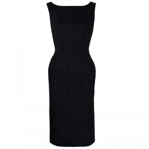 Pre Owned Diane von Furstenberg Grey Wool Dorothea Sleeveless Dress S