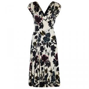 Pre Owned Diane von Furstenberg Multicolor Heerlen Wrap Around Dress M