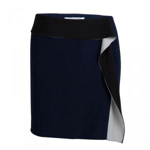 Pre Owned Diane von Furstenberg Colorblock Shizuka Mini Skirt M