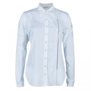 Dior White Embroidered Sleeve Shirt M