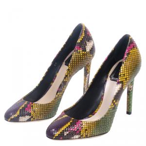 مملوكة مسبقًا Dior Multicolor Python Pumps Size 38