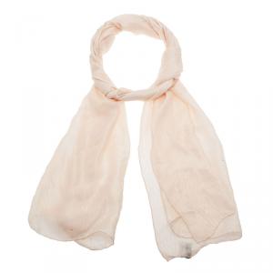 Dior Beige Silk Monogram Stole