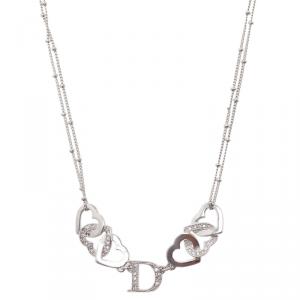 مملوكة مسبقًا Dior Interlocking Heart Necklace