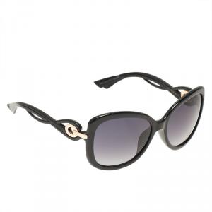 Pre Owned Dior Black Cat Eye D28HD Sunglasses 