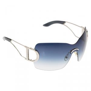 Dior Blue Diorly1 Rimless Shield Sunglasses