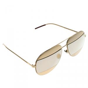 Dior Gold/Purple Split 1 Aviator Sunglasses