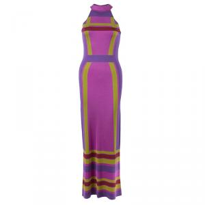 Dior Color Block Maxi Dress S