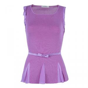 Dior Pink Sleeveles Knit Top S