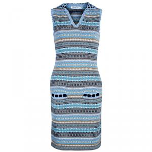 Dior Multicolor Pattern Knit Sleeveless Dress S