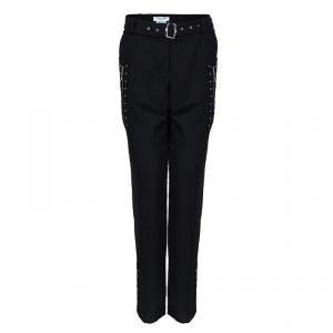 Dior Black Studded Trousers L