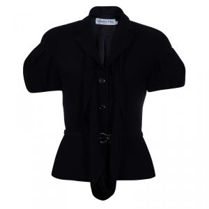 Dior Black Short Sleeve Jacket M