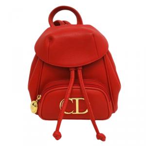 Dior Vermilion Calfskin Leather Backpack