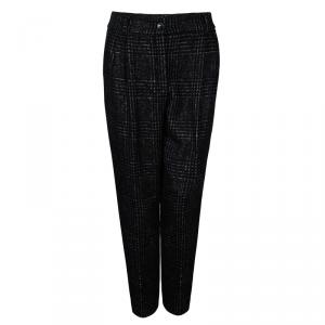 Pre Owned Dolce and Gabbana Tweed Wool Tailored Pants M