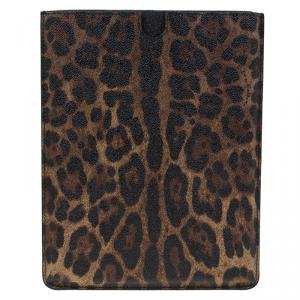 مملوكة مسبقًا غطاء آي باد 2 دولتشي أند غابانا كانفاس طبع فهد