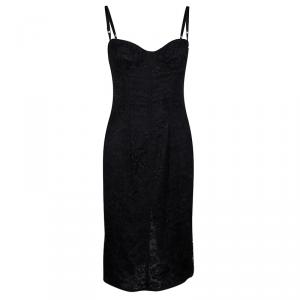 مملوكة مسبقًا Dolce and Gabbana Black Lace Bustier Dress S
