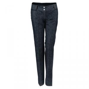 Pre Owned Dolce and Gabbana Black Denim Jeans S