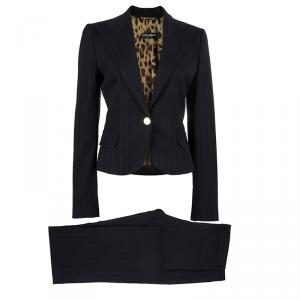 Pre Owned Dolce and Gabbana Striped Pant Suit M
