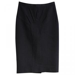 مملوكة مسبقًا تنورة دولتشي أند غابانا صوف بتصميم هندسي S