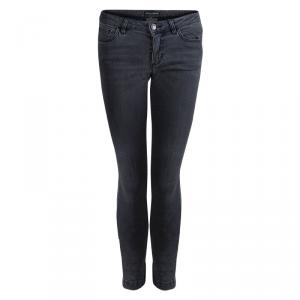 Pre Owned Dolce And Gabbana Grey Light Washed Slim Fit Jeans S