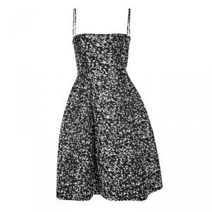 Dsquared2 Monochrome Pixelated Sandra 50'S Bell Dress S