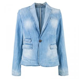DSquared2 Light Wash Denim Blazer M