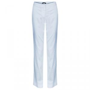 Elie Tahari White Textured Pants M